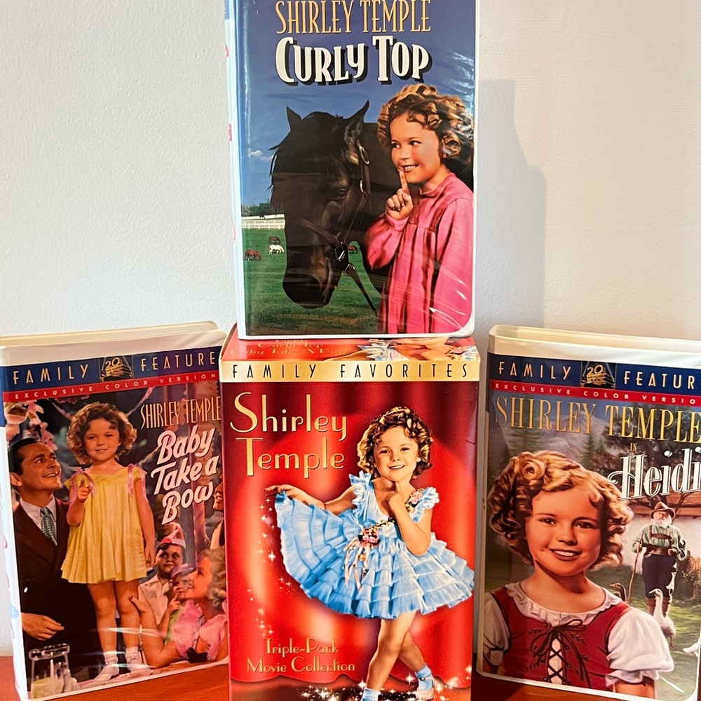 Shirley Temple  (VHS, 2000, 3-Tape Set) Family  Favorites Heidi lightly used
